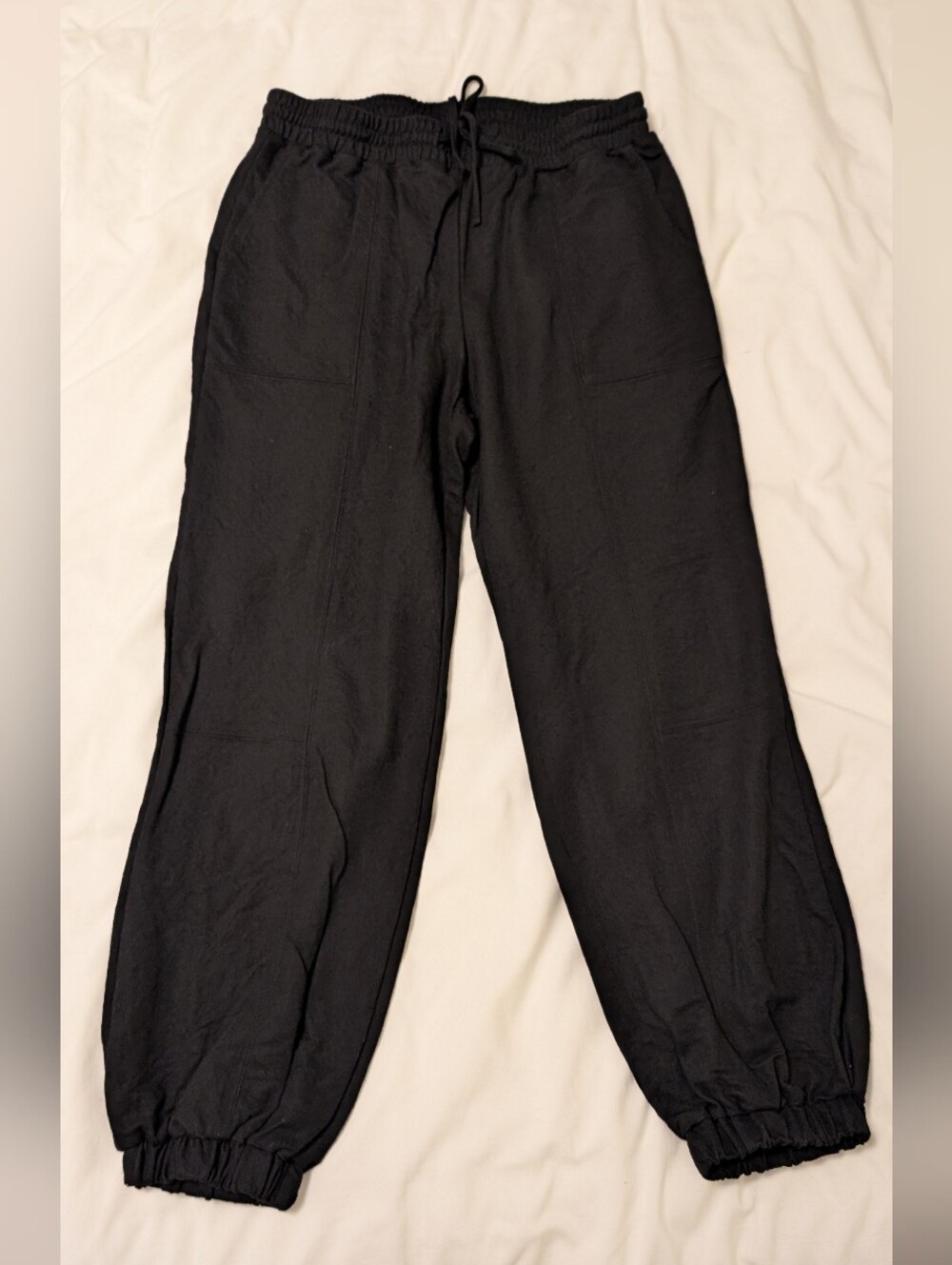 Linen-Blend Ankle-Cinched Pant - Petite